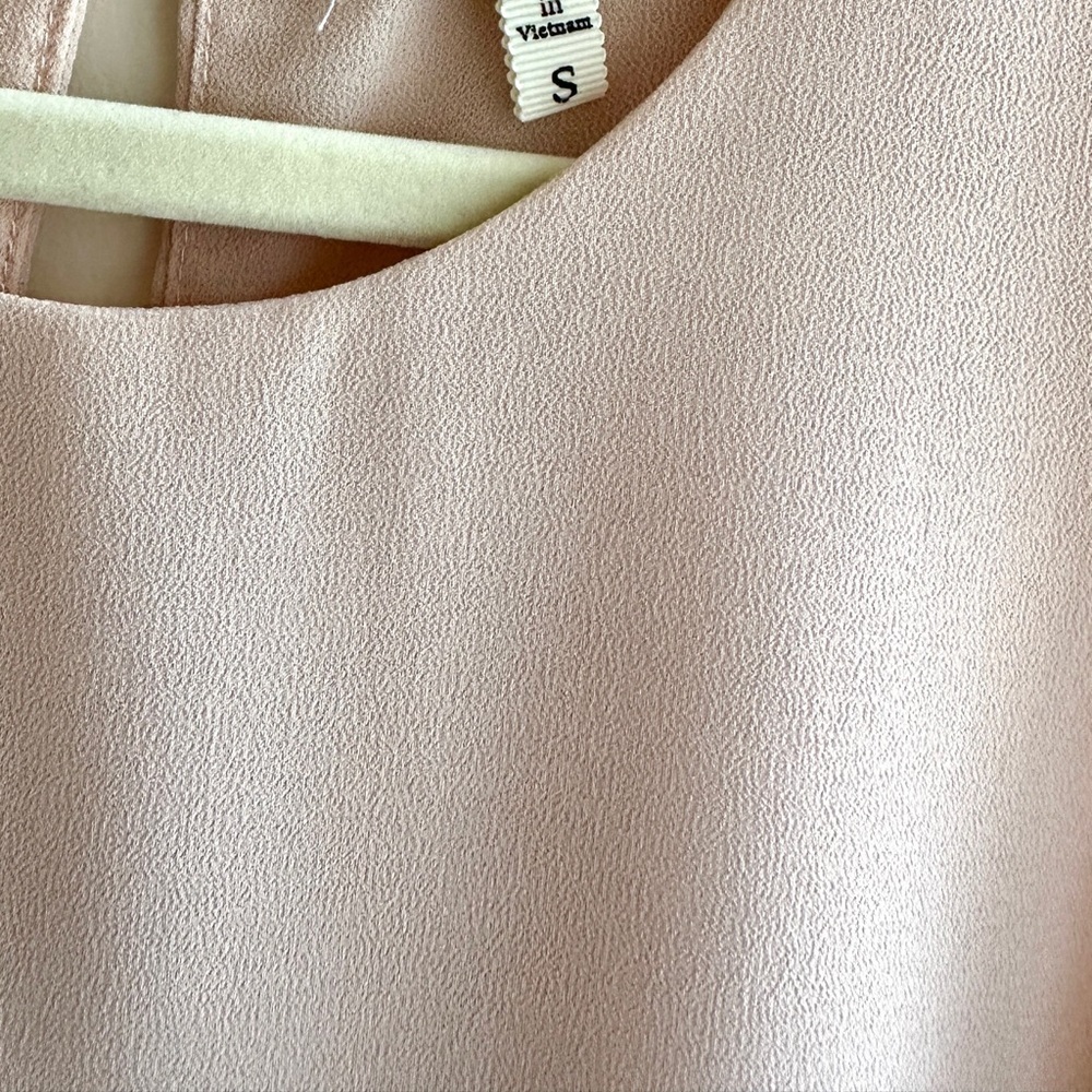 Monteau Women’s Blush Pink Layered Basic Tank Top, Size Small - Picture 4 of 15